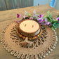 Round Beaded Dough Bowl Candle